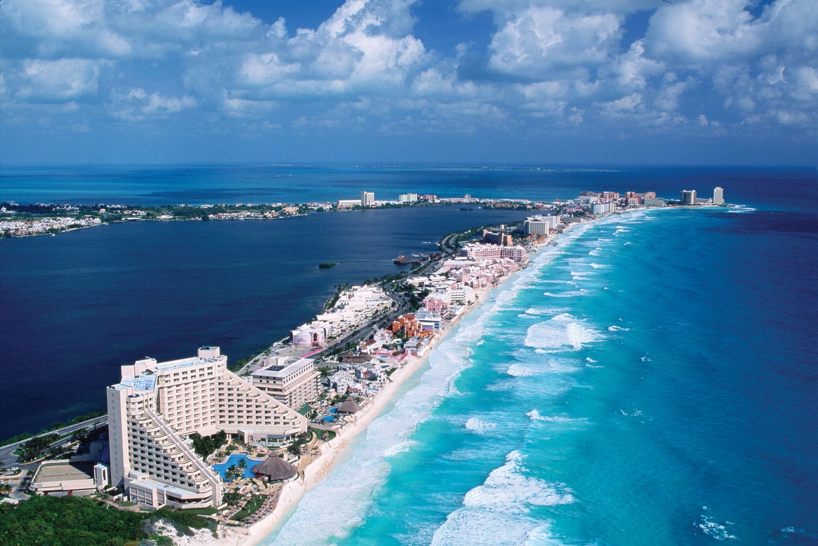 Cancun praias com água cristalina