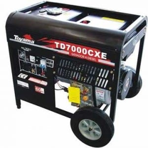 Gerador de Energia Diesel 6000 Watts Toyama TD7000CXE Elétrica