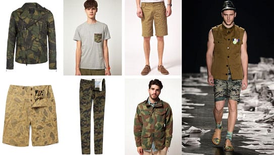 Moda masculina 2013 Estilo militar