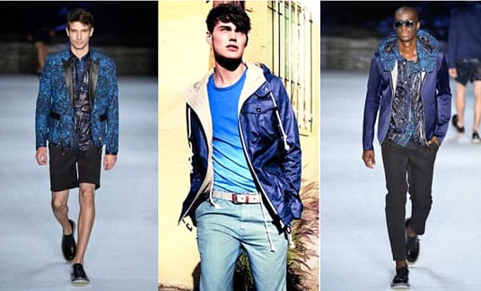 Moda masculina 2013 azul oceano