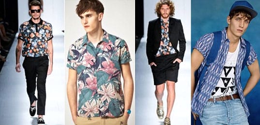 Moda masculina 2013 camisas estampadas