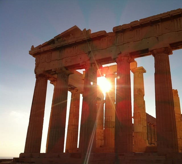 Templo grego em Atenas