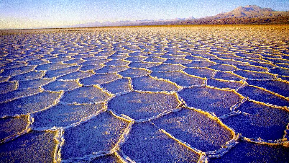 Lago de Sal no Atacama