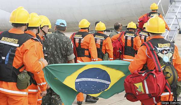 Equipe brasileira em apoio ao desastre no Haiti