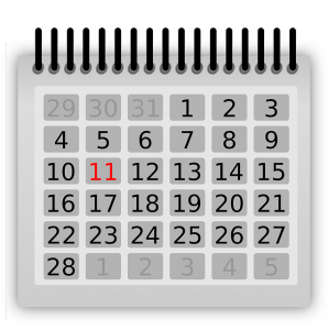 O calendário é um aliado na busca pela compreensão do ciclo. 