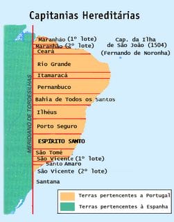 Divisão das capitanias