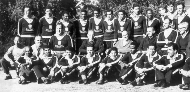 Seleção brasileira na copa do Uruguai em 1930.