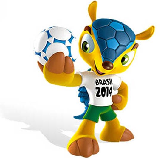 Mascote oficial da Copa. 